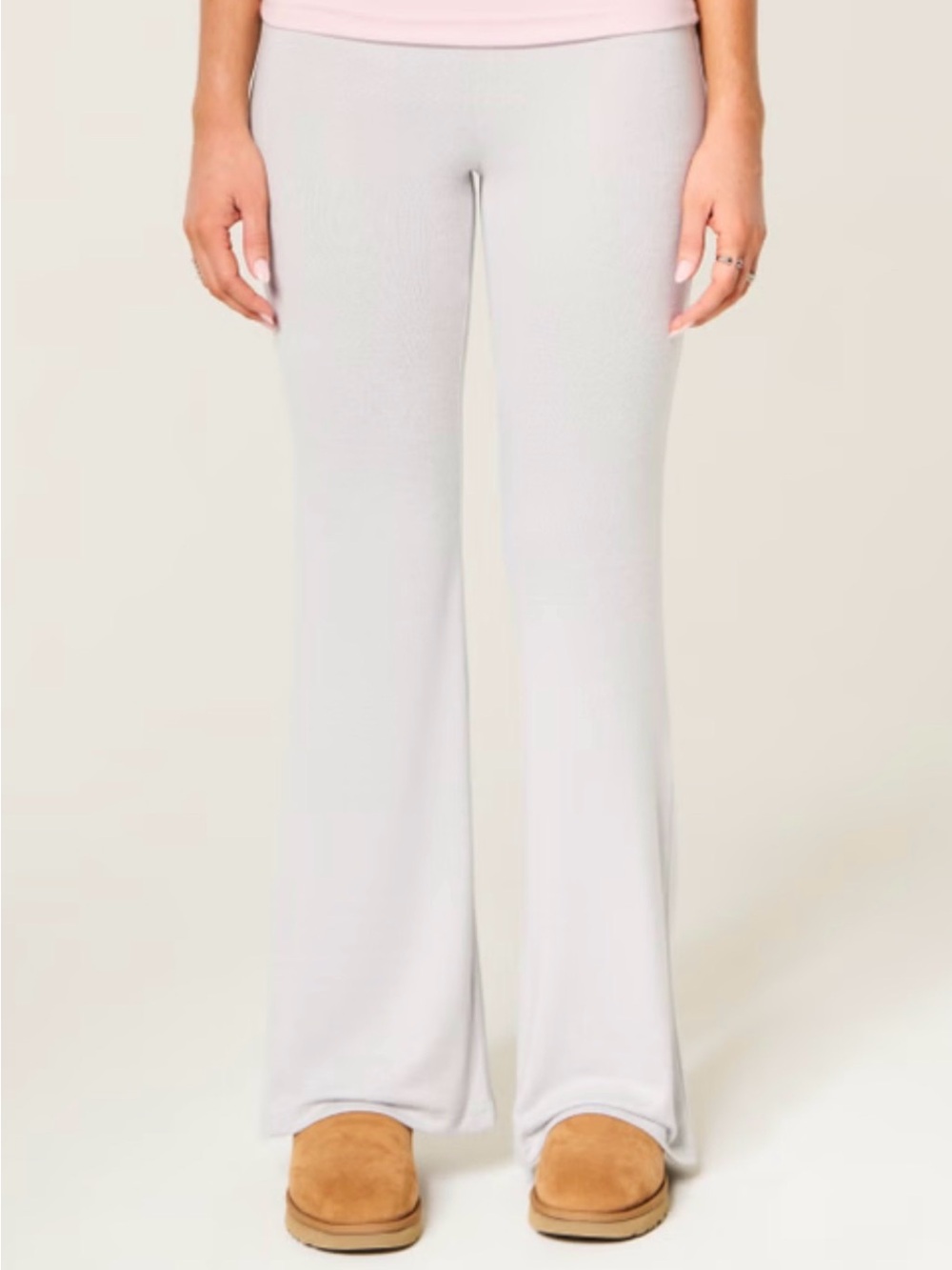 Hollister grey fold over flare pants never worn - Picture 3 of 4